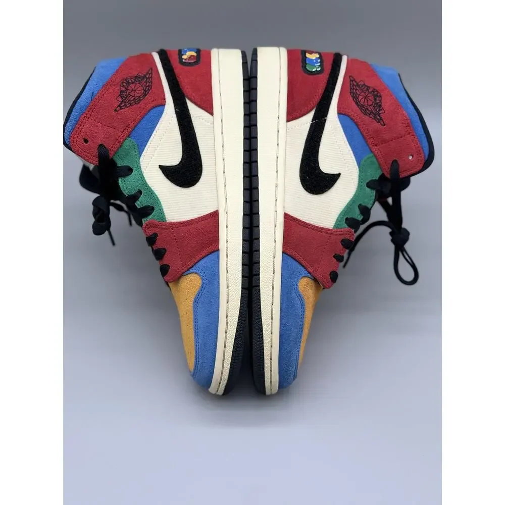 Jordan 1 Mid SE Fearless Blue The Great Men’s 8 CU2805-100 Multicolor /pre-owned